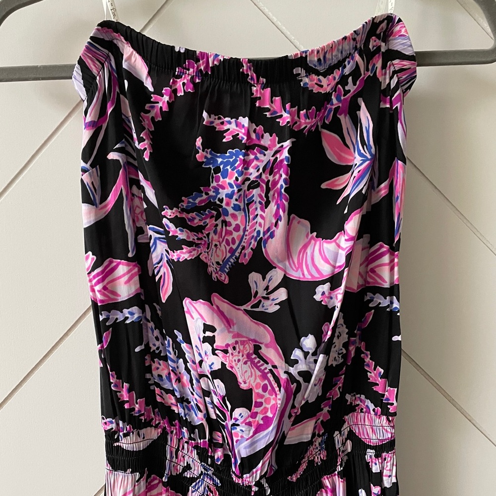 NWT Lilly Pulitzer Jumpsuit Onyx Wild Within